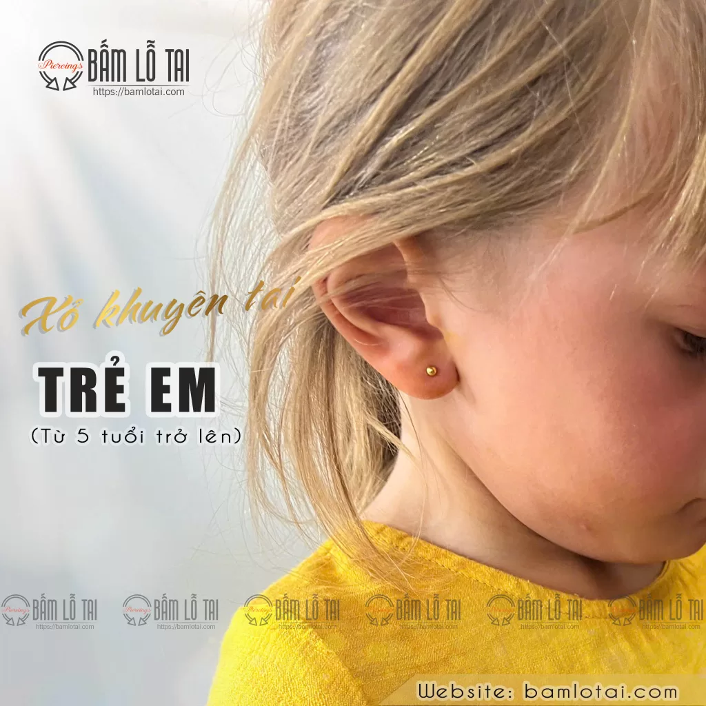 Xỏ khuyên chuẩn Y khoa 1 xỏ khuyên