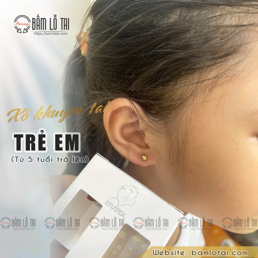 Xỏ khuyên trẻ em chuẩn Y khoa – Sự lựa chọn an toàn và tin cậy cho bé yêu 3 bam lo tai tre em 4